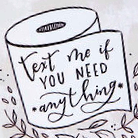 Other - New Bathroom Guest Sign “Text Me if You Need Anything.”